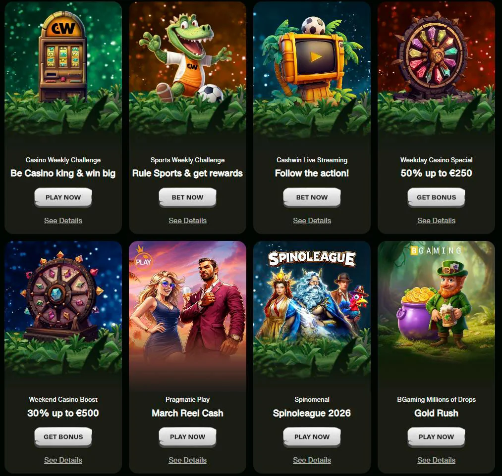 lista de bonos cashwin casino